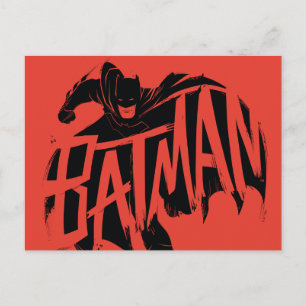 Cartão Postal Pincel Batman Ink Nome
