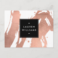 Pinceladas de pincel de ouro rosa abstrato no bran