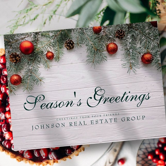 Cartão Postal Pine de Natal Cones | Saudação da Estação (Criador carregado)