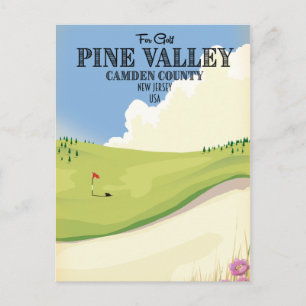 Cartão Postal Pine Valley Camden County New Jersey USA Golf