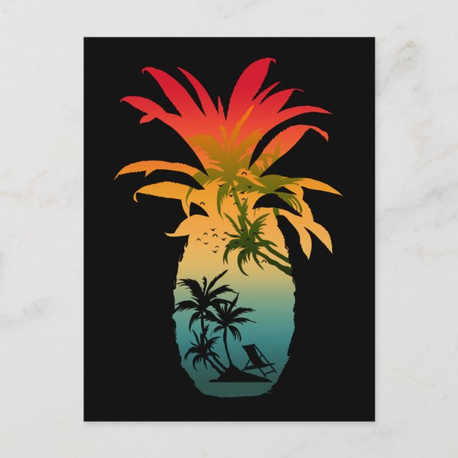 CARTÃO POSTAL PINEAPPLE SUNSET (Frente)