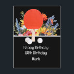 Cartão Postal Ping pong Mesa Tênis 50th Birthday Card Chefe<br><div class="desc">Ping pong Mesa Tênis 50th Birthday Card Chefe</div>