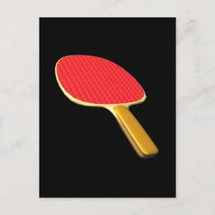 Cartão Postal Ping Pong Paddle