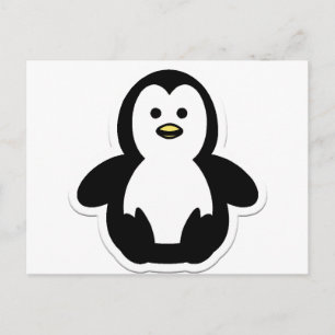 Cartão Postal pinguim