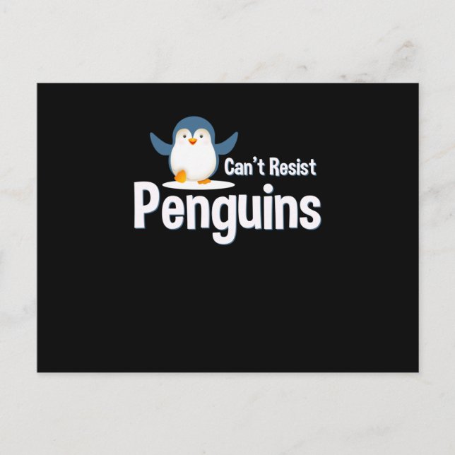 Cartão Postal Pinguim (Frente)