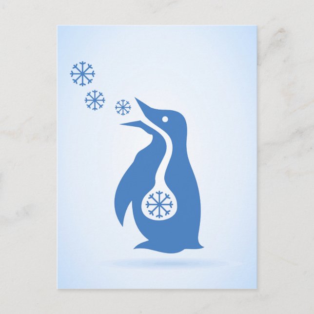 Cartão Postal Pinguim (Frente)