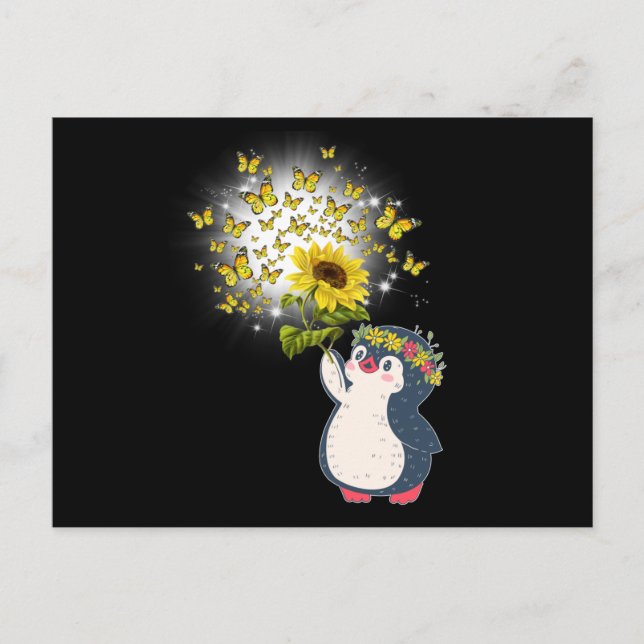 Cartão Postal Pinguim (Frente)