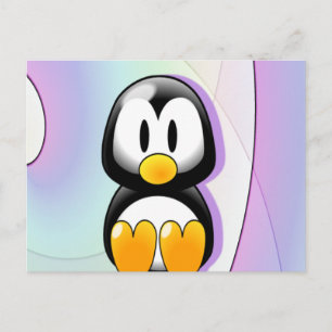 Cartão Postal Pinguim Adorável