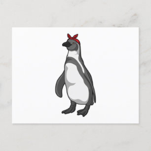 Cartão Postal Pinguim com Bandana