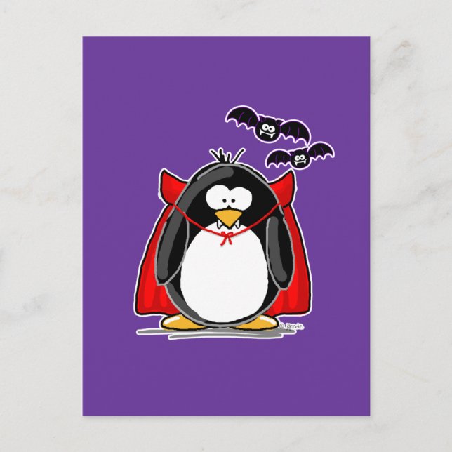 Cartão Postal Pinguim do vampiro (Frente)