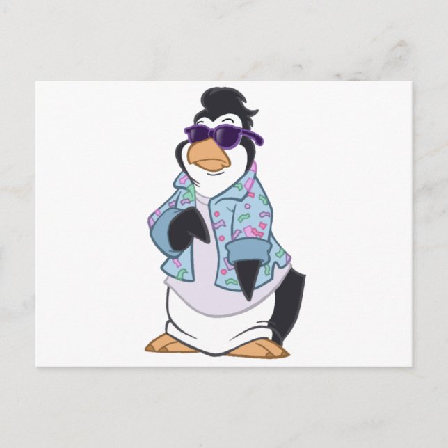 Cartão Postal Pinguim legal (Frente)