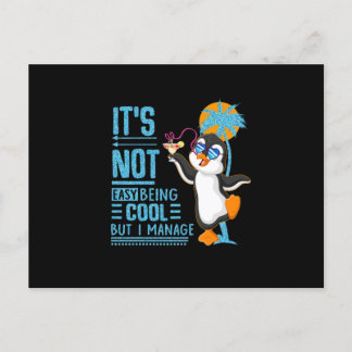 Cartão Postal Pinguim Lover