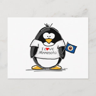 Cartão Postal Pinguim Minnesota