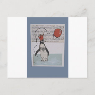 Cartão Postal pinguim partidário
