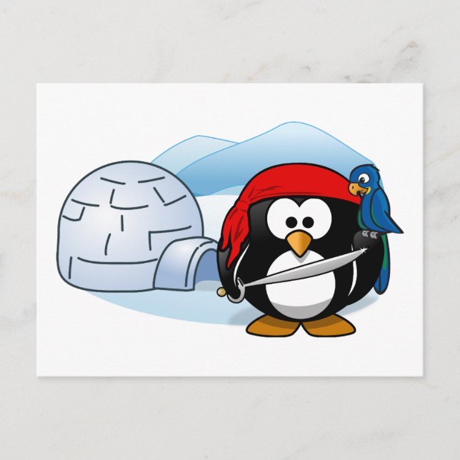 Cartão Postal Pinguim-Pitta Antártico (Frente)
