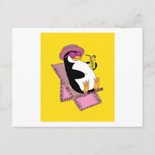 Cartão Postal Pinguin Summer Sunset Vacing