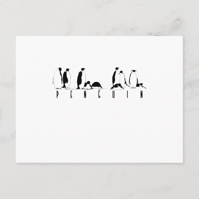 Cartão Postal Pinguina (Frente)