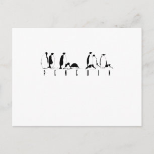 Cartão Postal Pinguins