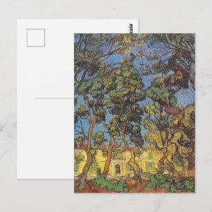 Cartão Postal Pinheiros de Van Gogh - Arte Clássica de Jardim