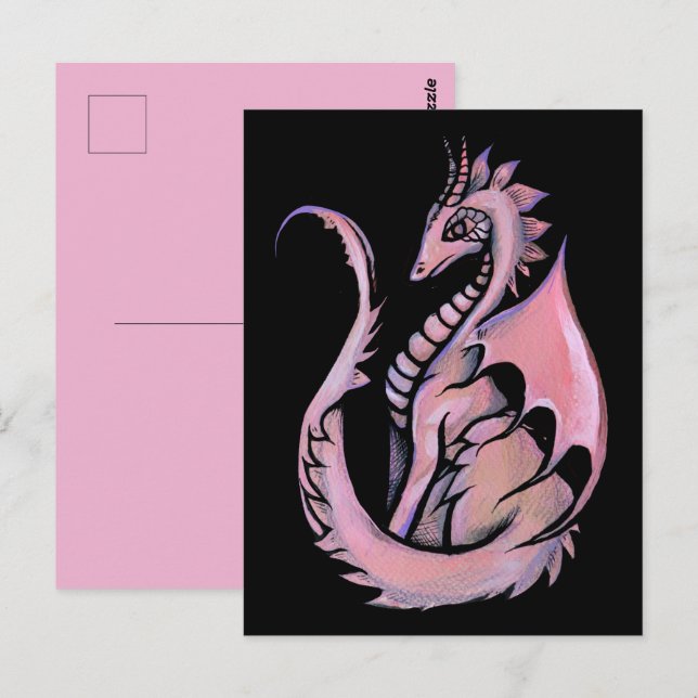 Cartão Postal Pink Dragon                                        (Frente/Verso)