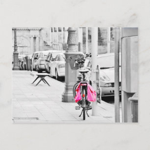 Cartão Postal Pink Fahrrad