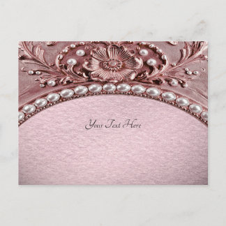 Cartão Postal Pink Flower Postcard