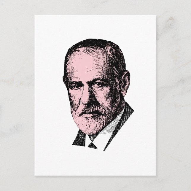 Cartão Postal Pink Freud Sigmund Freud (Frente)
