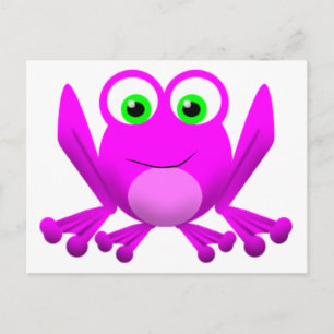 CARTÃO POSTAL PINK FROGGY