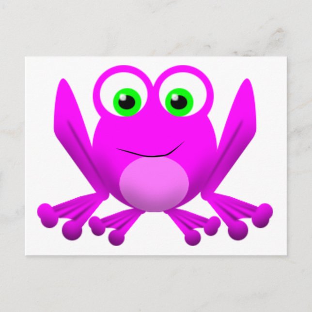 CARTÃO POSTAL PINK FROGGY (Frente)