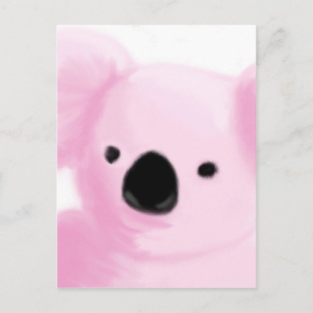 Cartão Postal Pink Koala (Frente)