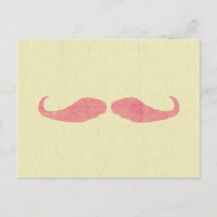 Cartão Postal Pink Mustache