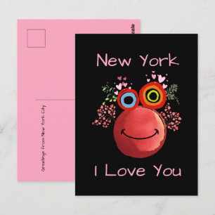 Cartão Postal PINK Nova Iorque I TE AMO