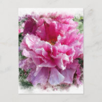 *~* Pink Peony Painting Impressionismo Artístico A