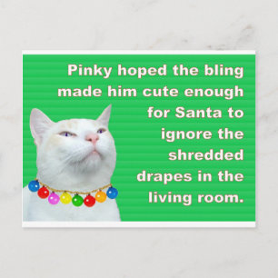 Cartão Postal Pinky's Bling