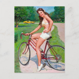 Cartão Postal Pino Bicicleto para Cima