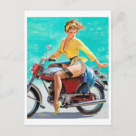 Cartão Postal Pino de motocicleta para cima