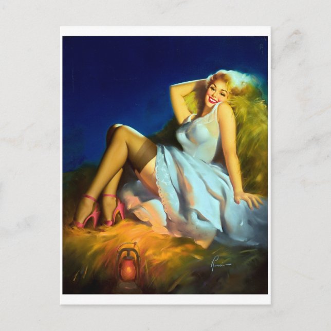 Cartão Postal Pino de pilha Haystack para cima (Frente)