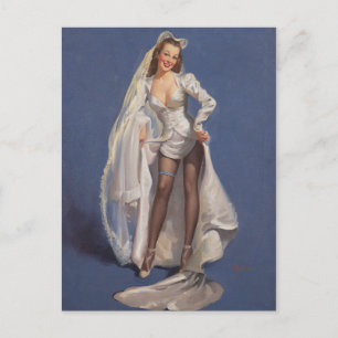 Cartão Postal Pino De Vestido De Casamento