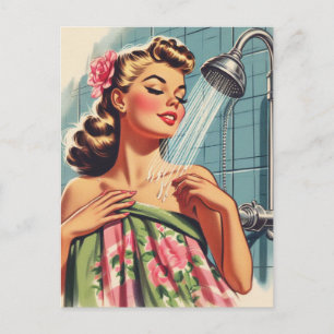 Cartão Postal Pino do Chá Retroativo para Cima