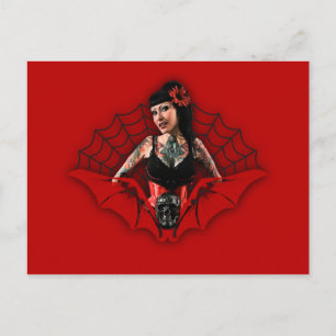 Cartão Postal Pino para cima da tatuagem