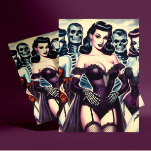 Cartão Postal Pinos do Corset Gótico Retroativo