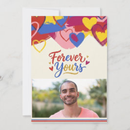 Cartão Postal Pintado de Dia dos Namorados no Esti