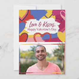 Cartão Postal Pintado de Dia dos Namorados no Esti