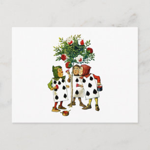 CARTÃO POSTAL PINTANDO AS ROSAS DA RAINHA