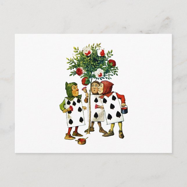 CARTÃO POSTAL PINTANDO AS ROSAS DA RAINHA (Frente)