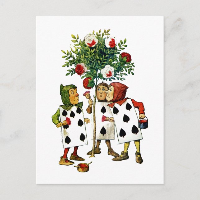 CARTÃO POSTAL PINTANDO AS ROSAS DA RAINHA (Frente)