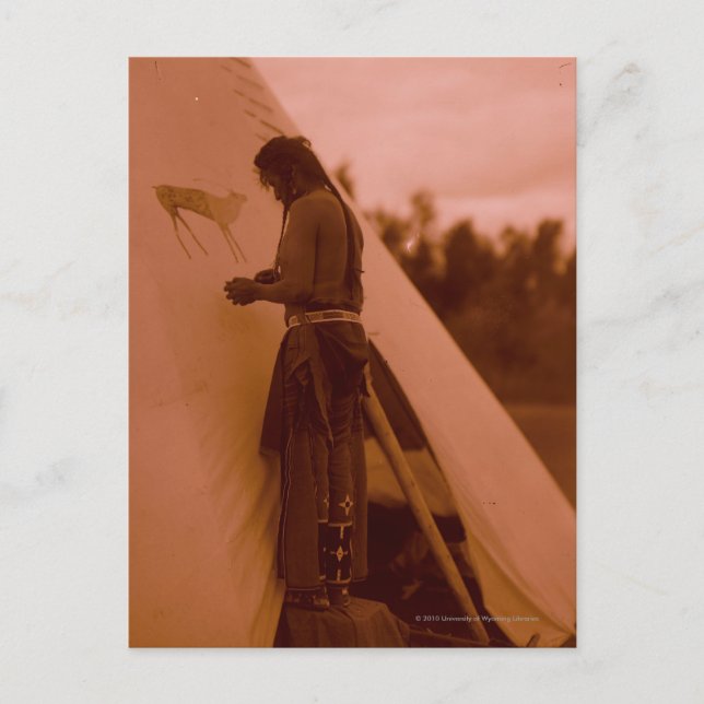 Cartão Postal Pintando o Sinal de Sua Medicina (Frente)