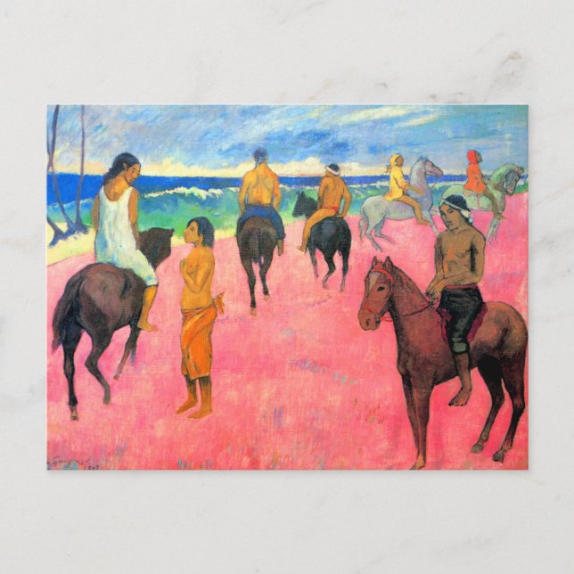 Cartão Postal Pintar jacuis guineenses em pintura de Fauvist na  (Frente)
