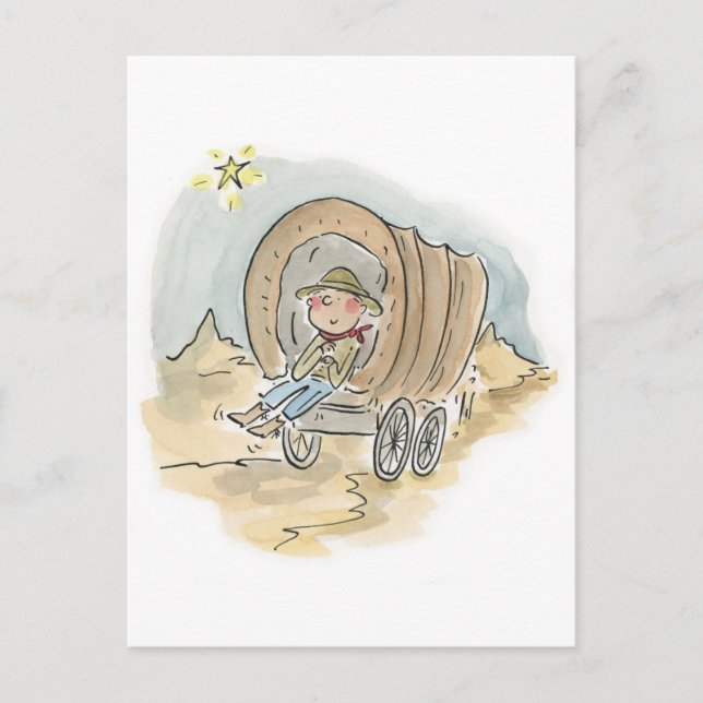 Cartão Postal Pinte a sua carroça (Frente)