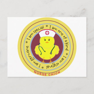 Cartão Postal Pintinho de Enfermeiro